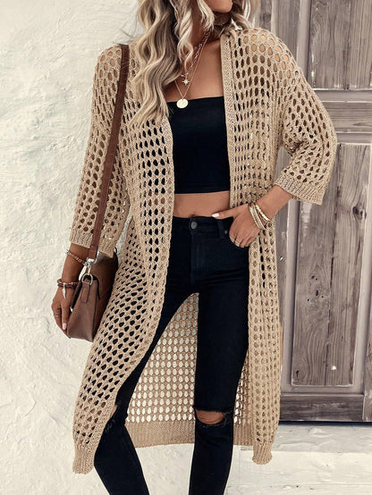 Senni™ | Boho-tyylinen Virkattu Neuletakki